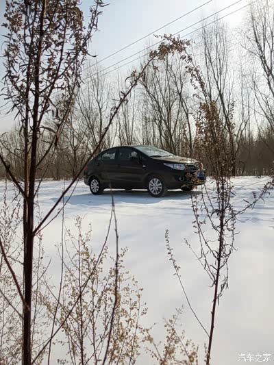 片片白雪忆往昔,林间小道留念!