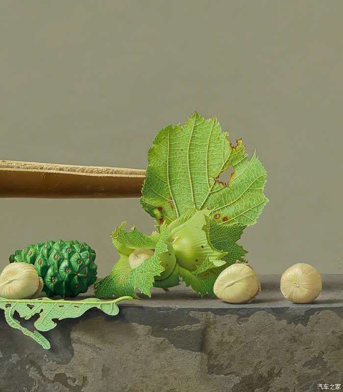 超写实的油画静物,太有美感了
