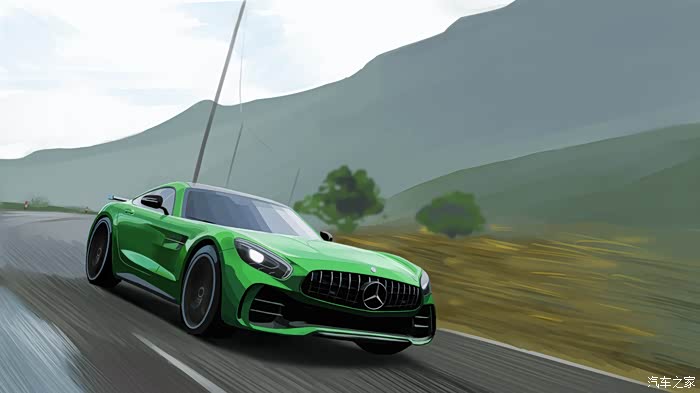 开往春天的汽车绿魔gtr环游英国地平线