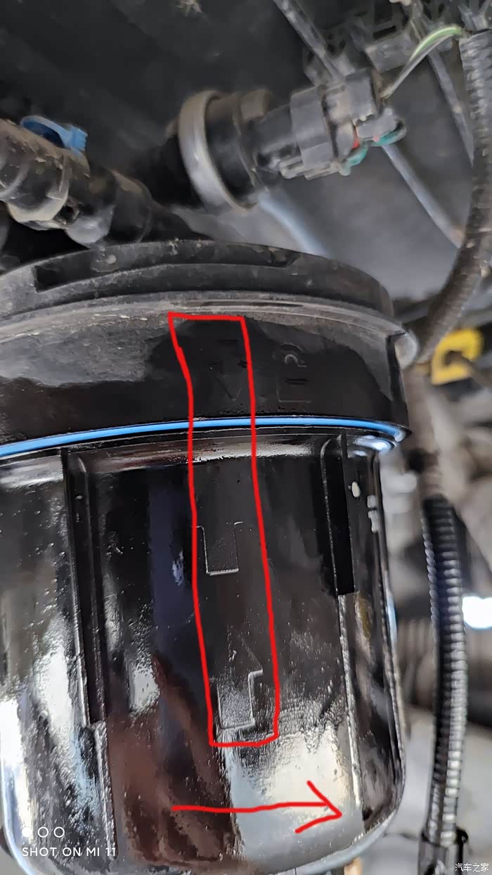 更换新全顺柴油滤芯17款中中柴油