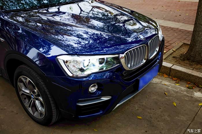 二十斤不如你我的蓝色阿瓦隆宝马x4提车作业