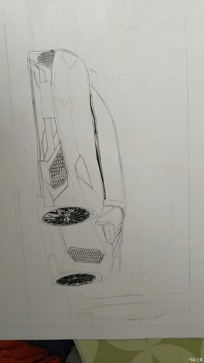 手绘兰博基尼lp750sv