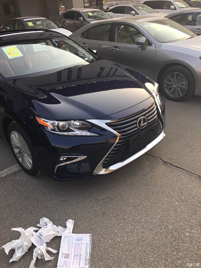 【图】武汉es200宝石蓝提车贴_雷克萨斯es论坛_汽车之家论坛