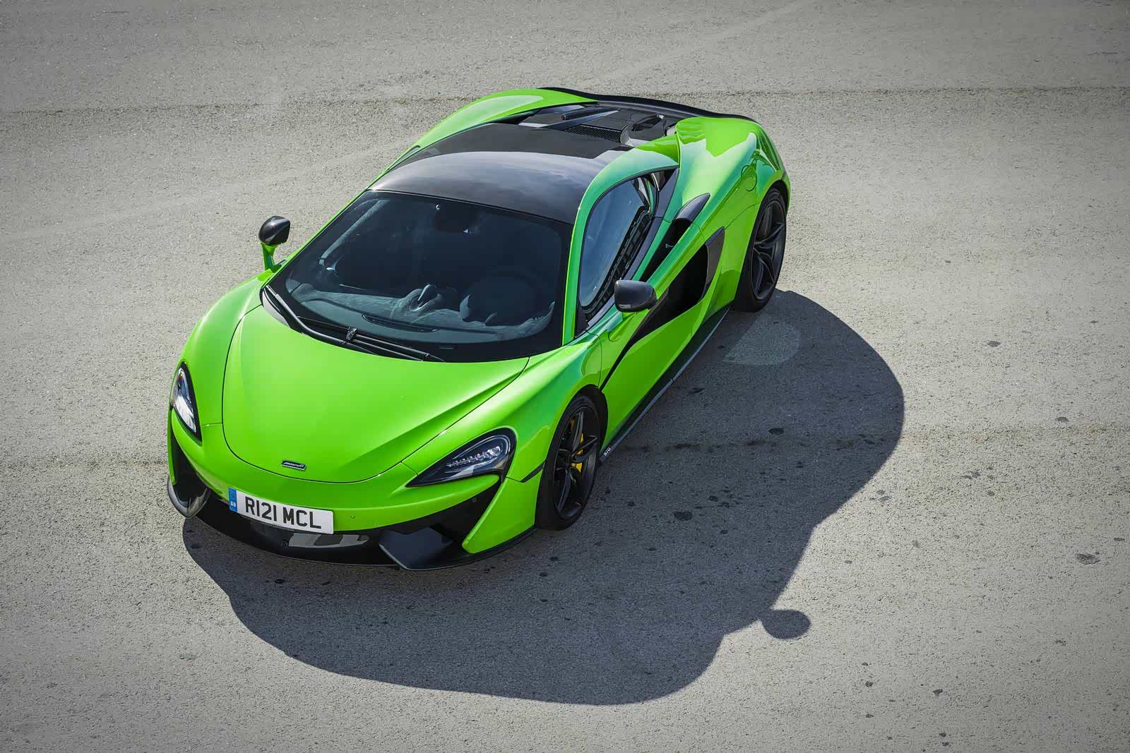 迈凯伦570s coupe绿颜色很亮眼啊!