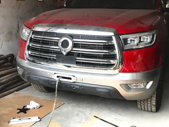 长城炮内置绞盘托架