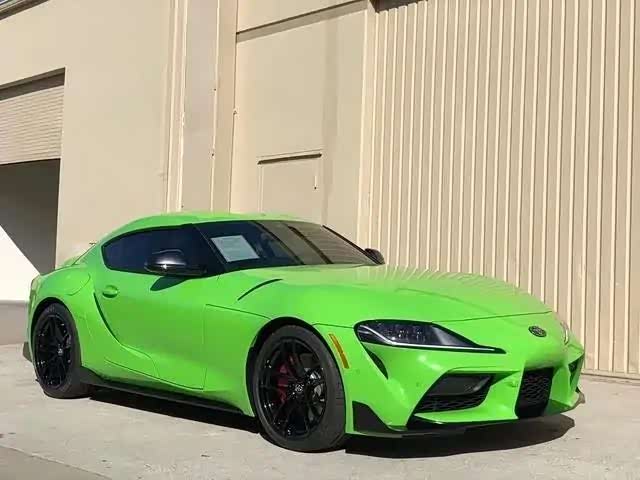 丰田supra莹光绿,漂亮