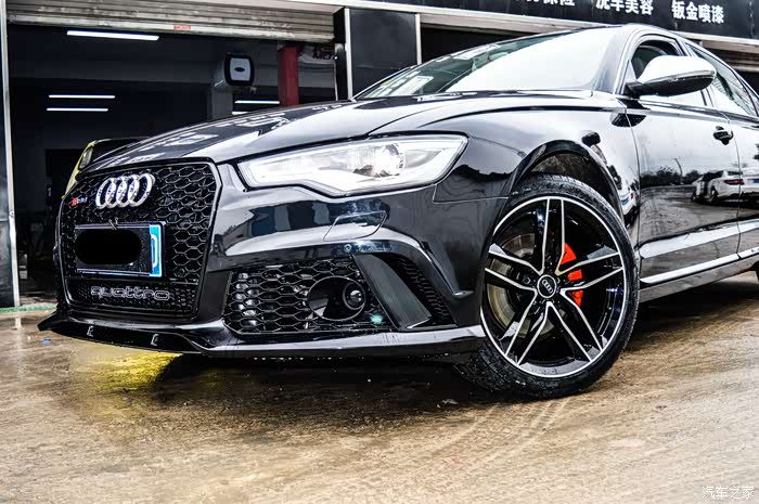 奥迪a6l改头换面rs6黑武士变身记定位常州溧阳
