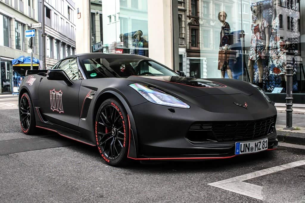 哑光黑克尔维特corvette c7 z06神车一枚._科尔维特论坛_手机汽车之家