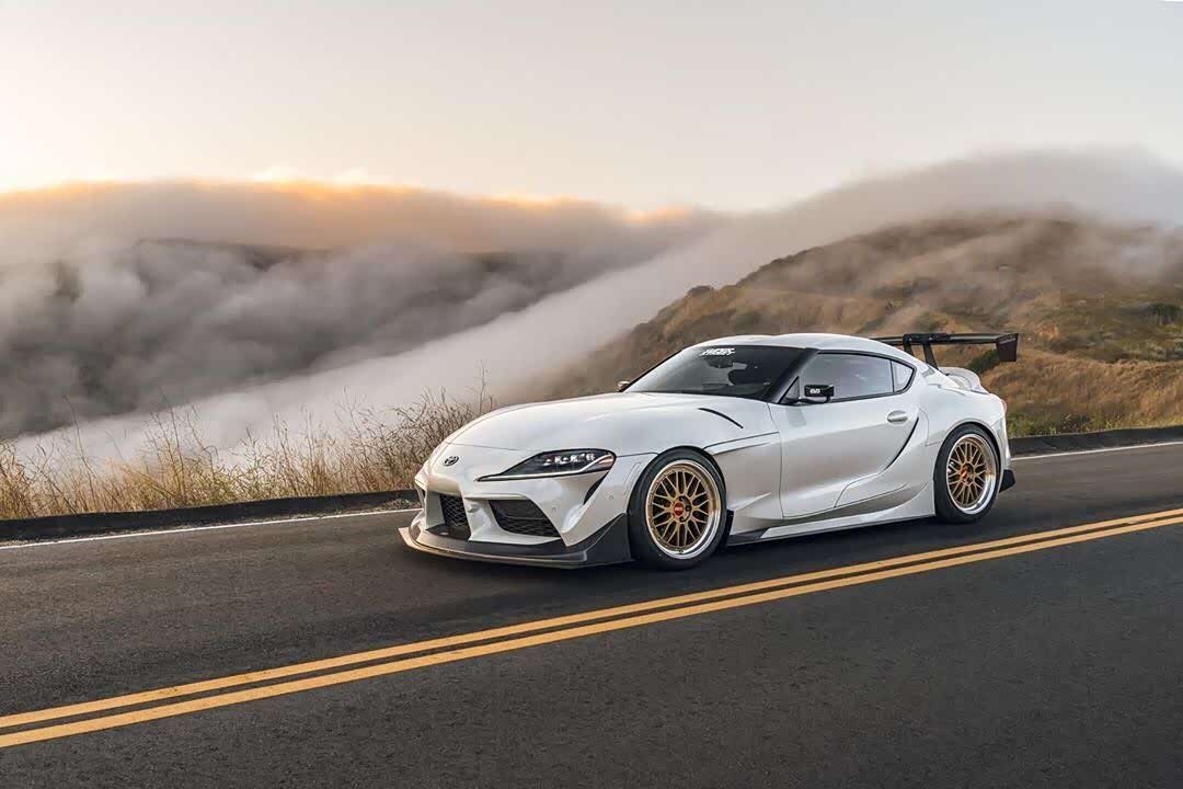 丰田supraa90这车颜值不错小怪兽