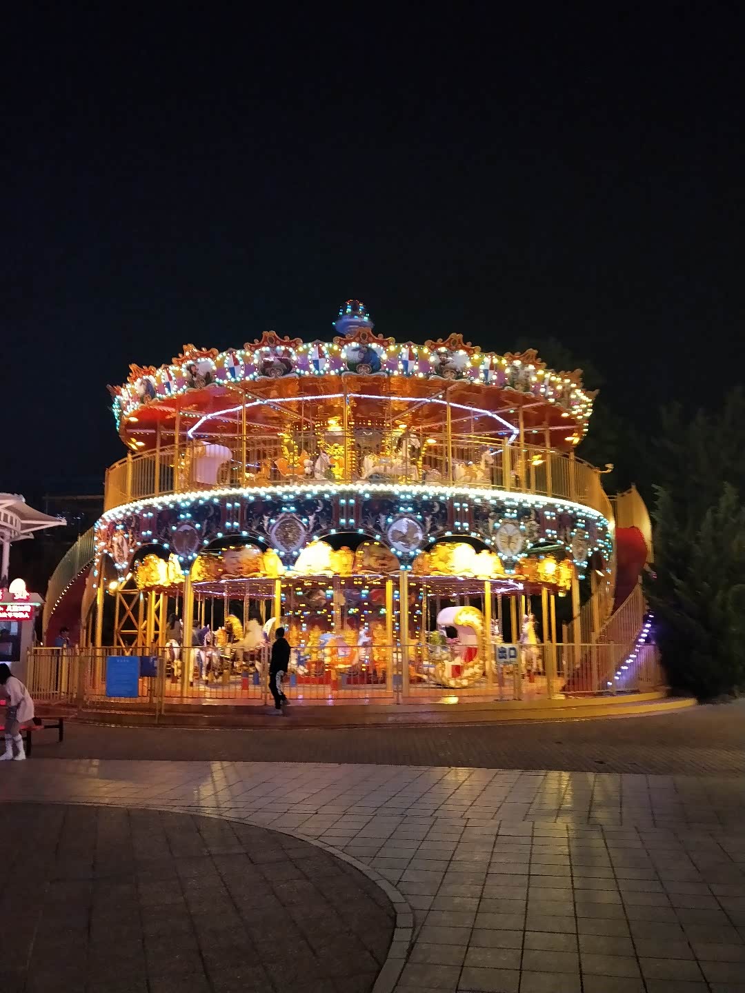 哇,好漂亮的旋转木马