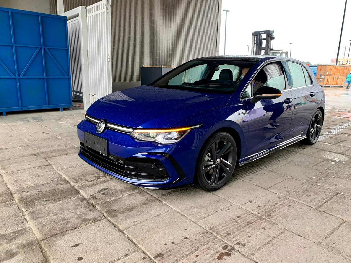 2020北京车展# 全新#大众高尔夫#蓝色实车真好看.