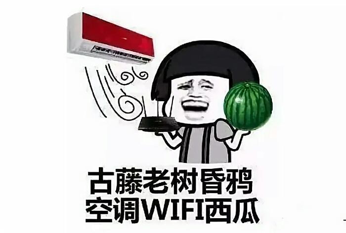 枯藤老树昏鸦, 空调wifi西瓜