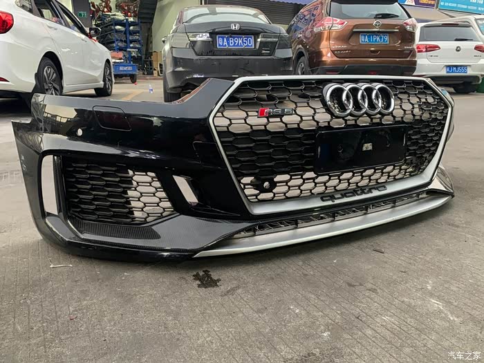 【图】出一套rs5原装碳纤维前保险杠总成,带两套雾灯框,acc_奥迪rs