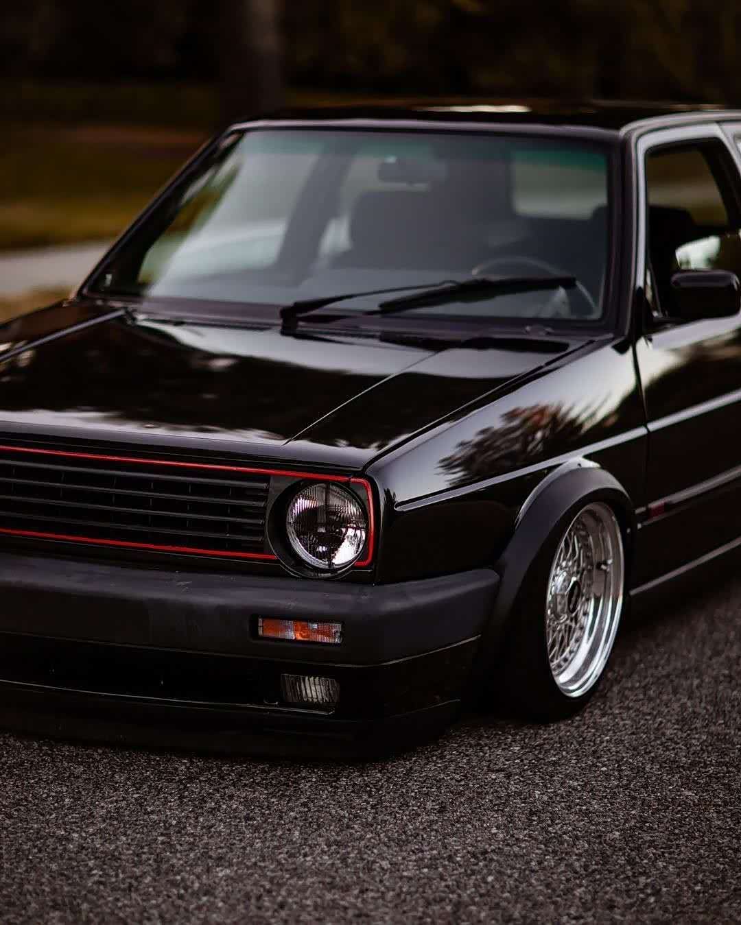 【图】迎着朝阳的golf mk2,经典小方盒改六缸._高尔论坛_汽车之家论坛