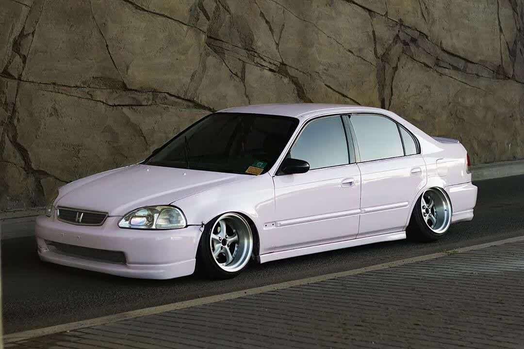 粉色本田六代思域ek,够不够撩人