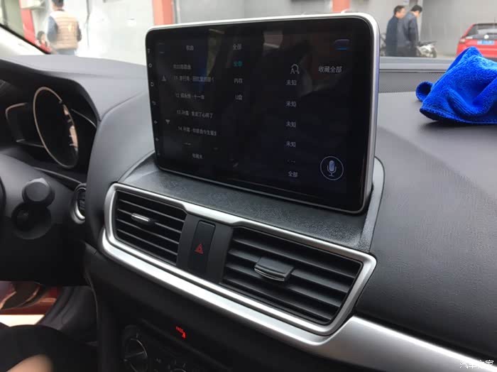 新款昂克赛拉改装大屏安卓导航b纽