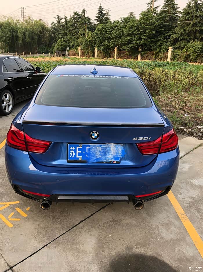 【图】外观改装暂时告一段落,尾翼 g4卡钳罩等_宝马4系论坛_汽车之家