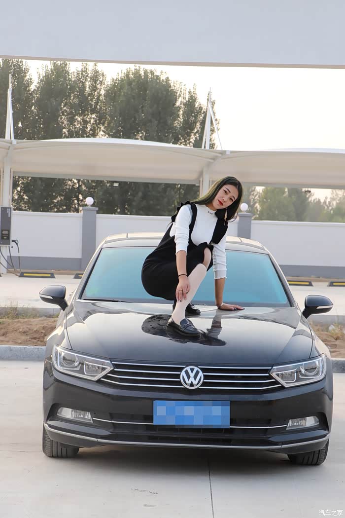 美女当车模迈腾是我无悔的选择