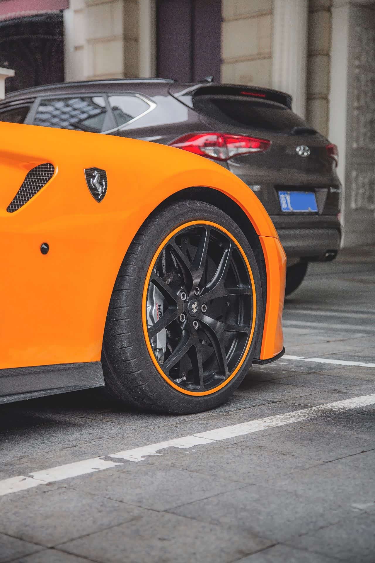 ferrari 599 gto橙外橙内银卡钳_法拉利论坛_手机汽车之家