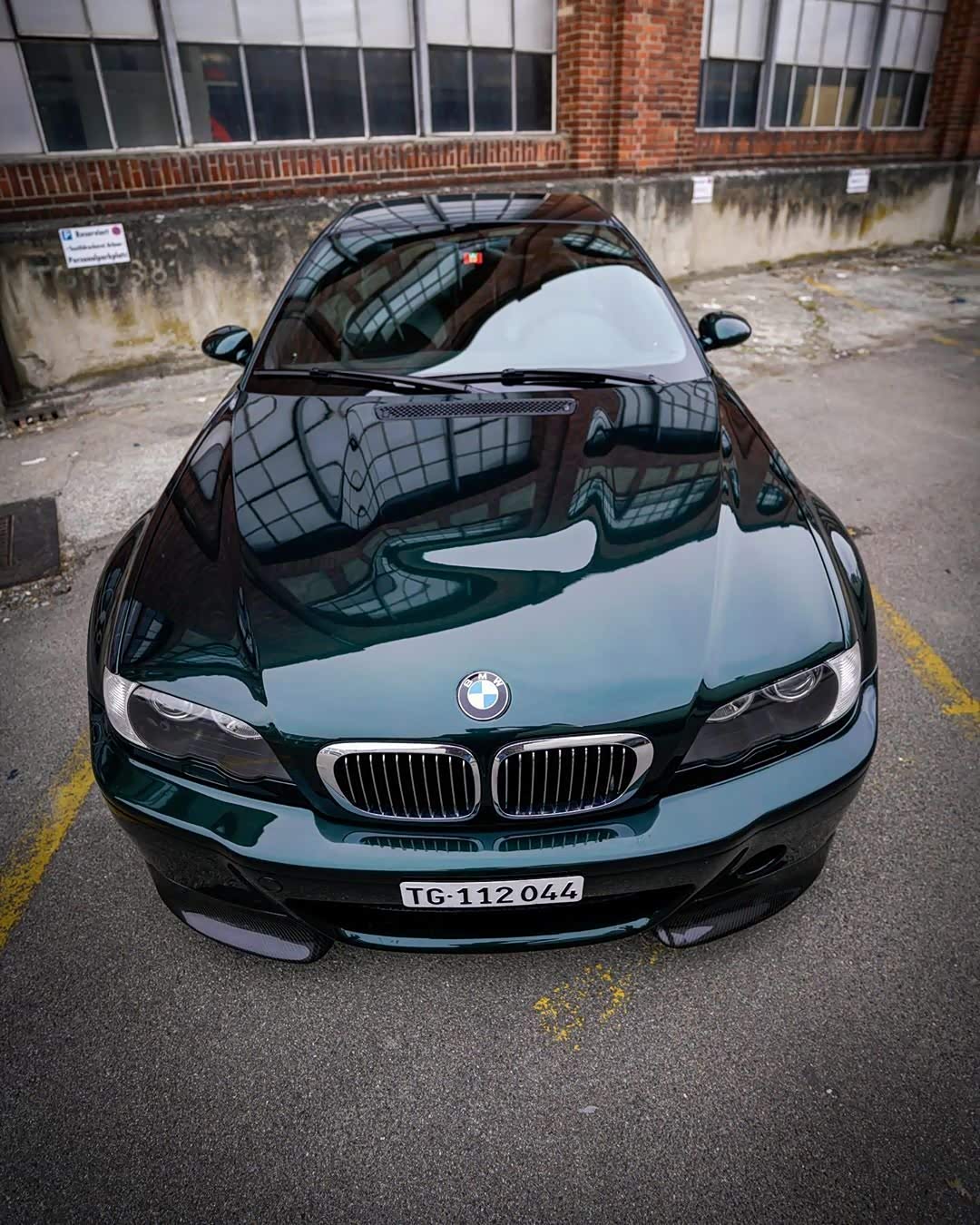 宝马e46 m3 csl牛津绿