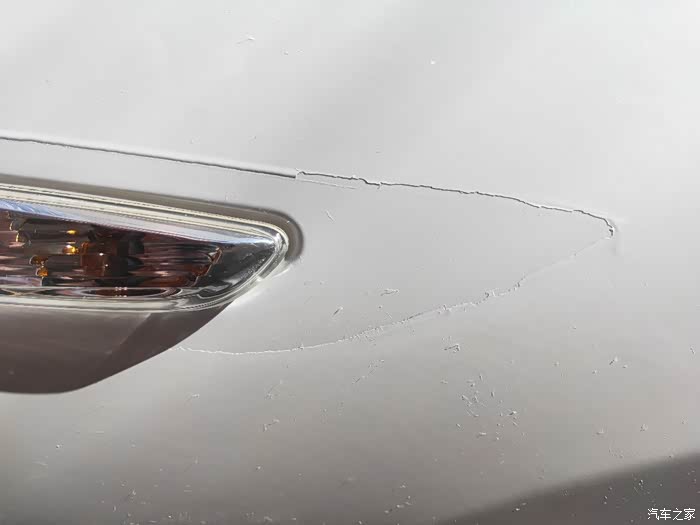 【图】补的车漆裂了,请问各位怎么解决_科沃兹论坛_汽车之家论坛