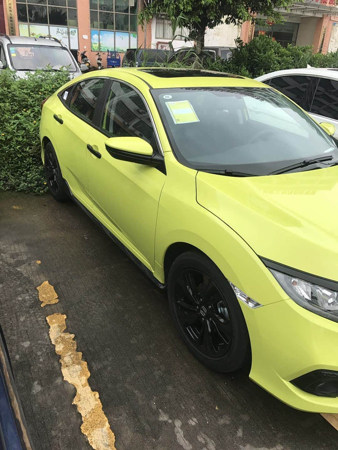 喜提19款思域燃动版闪烈黄定位江门鹤山