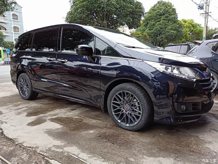 2017款星空蓝奥德赛智享版提车啦改18寸ifg轮毂