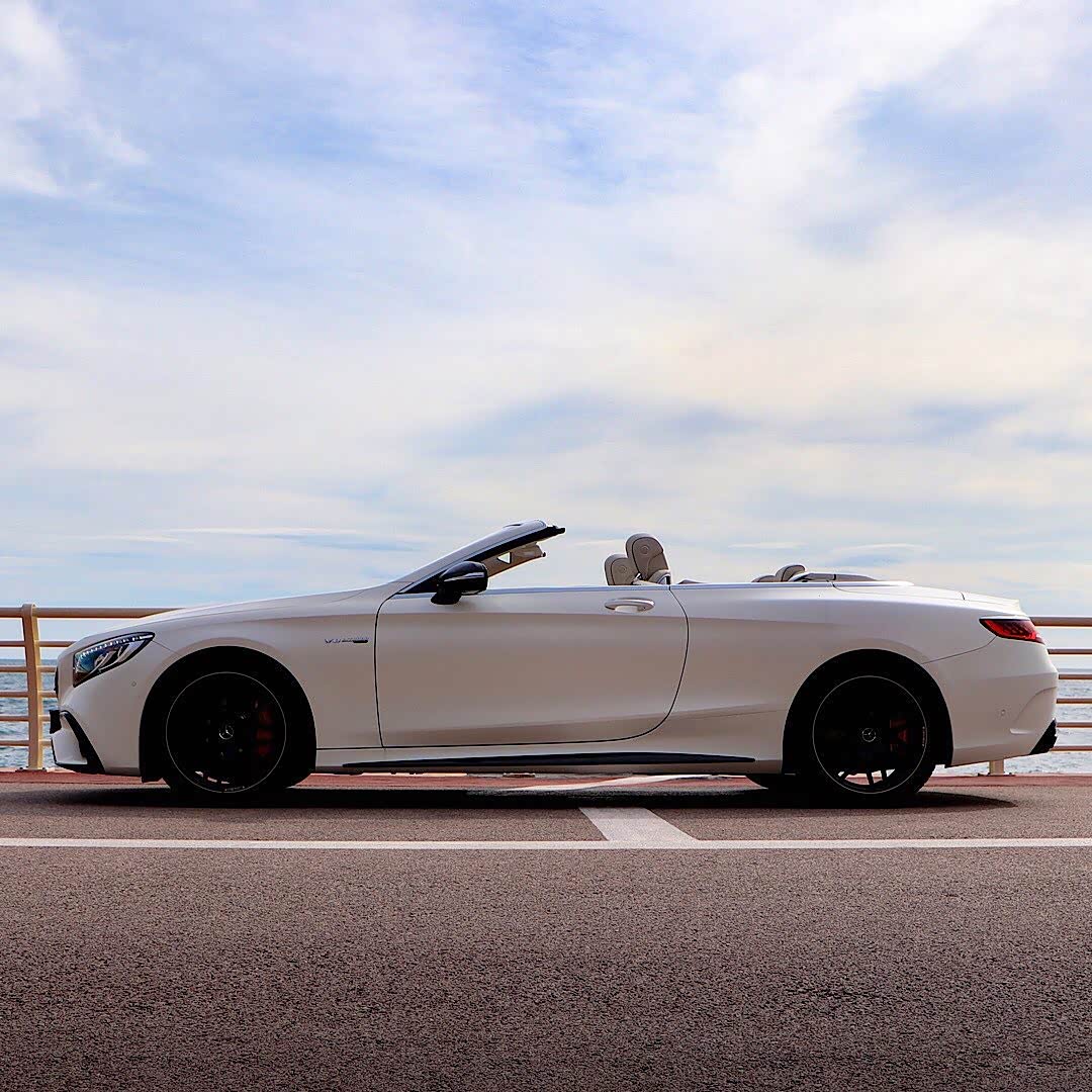 mercedes amg s63敞篷,内饰太美了.
