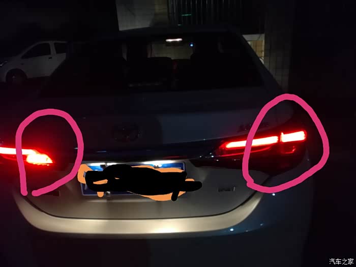 雷凌1.2t,自动精英版2017改款,后雾灯有一不亮?