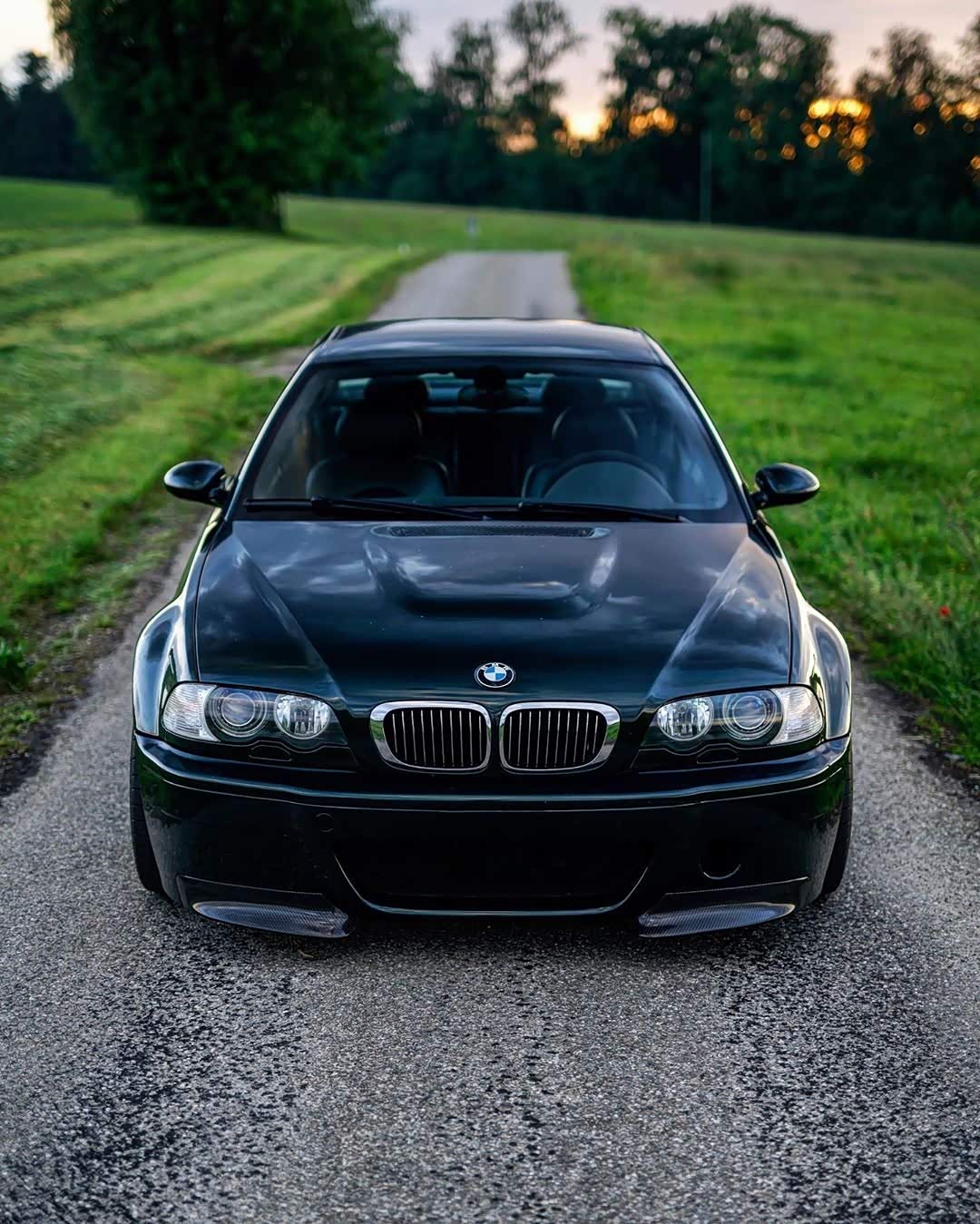 宝马e46 m3 csl牛津绿