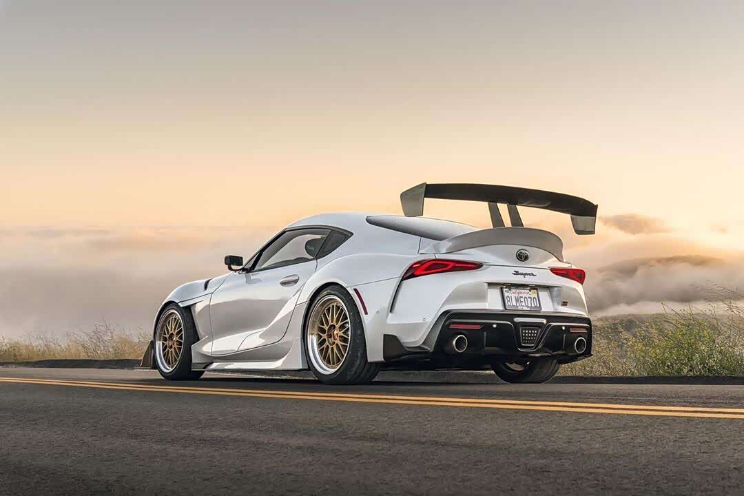 丰田supra a90,这车颜值不错,小怪兽