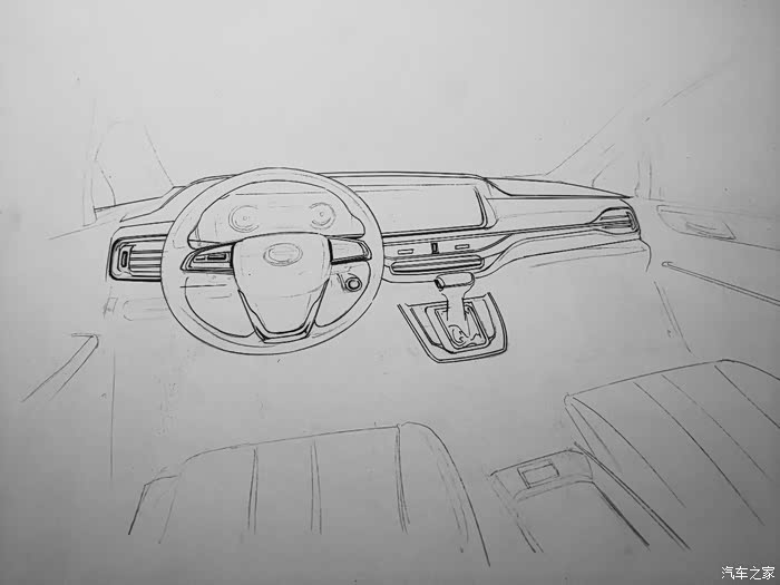 【图】开飞船一样的感觉 手绘广汽传祺m6_传祺m6论坛_汽车之家论坛