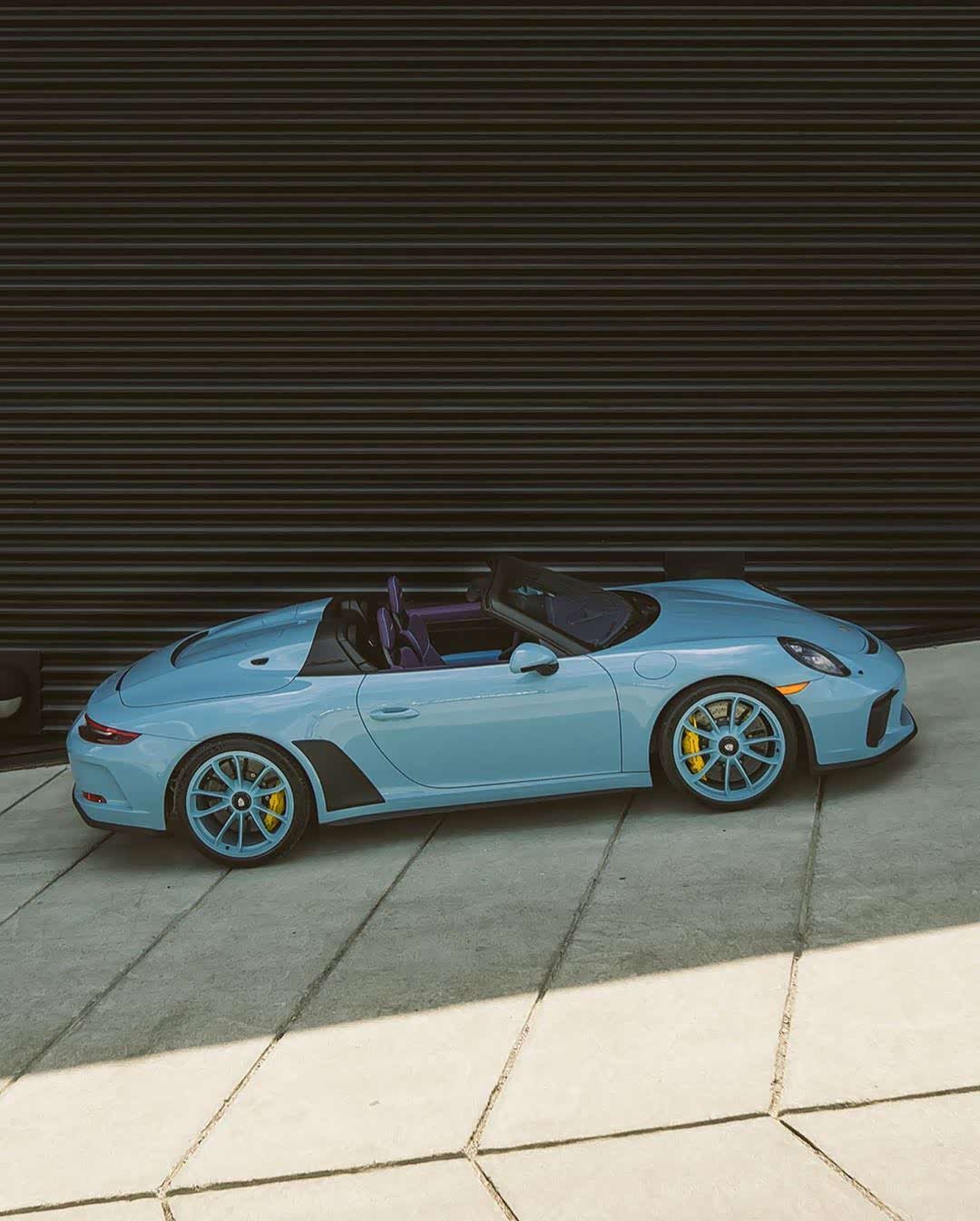 保时捷911 speedster颜色搭配太骚气了