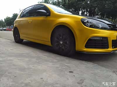 大众高尔夫六改装贴膜电光黄_四川_手机汽车之家