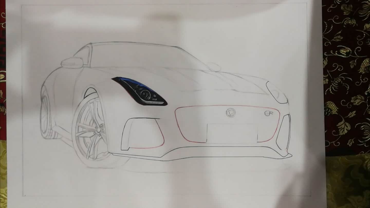 捷豹汽车画车记