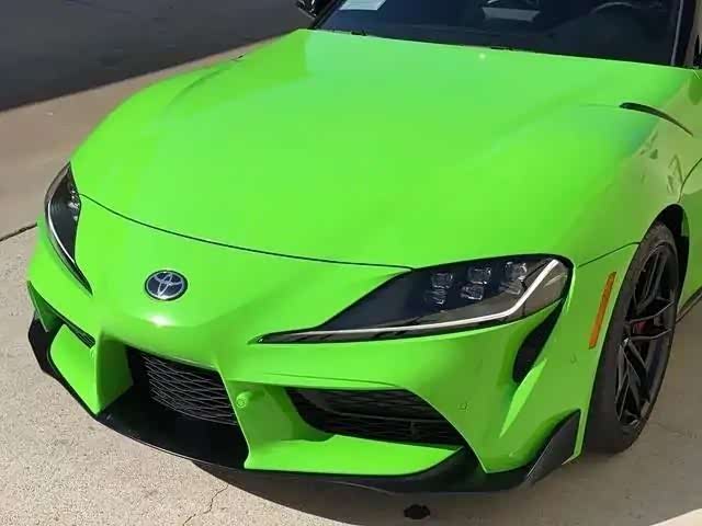 丰田supra莹光绿,漂亮
