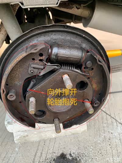 五菱荣光鼓刹抱死自己解决的方法