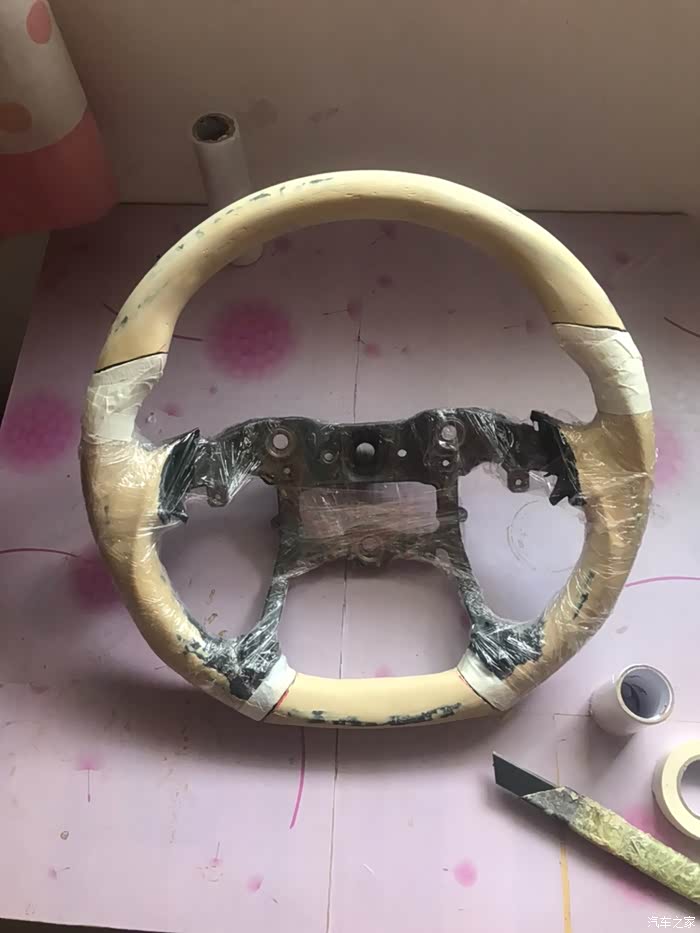 自制朗动碳纤维方向盘