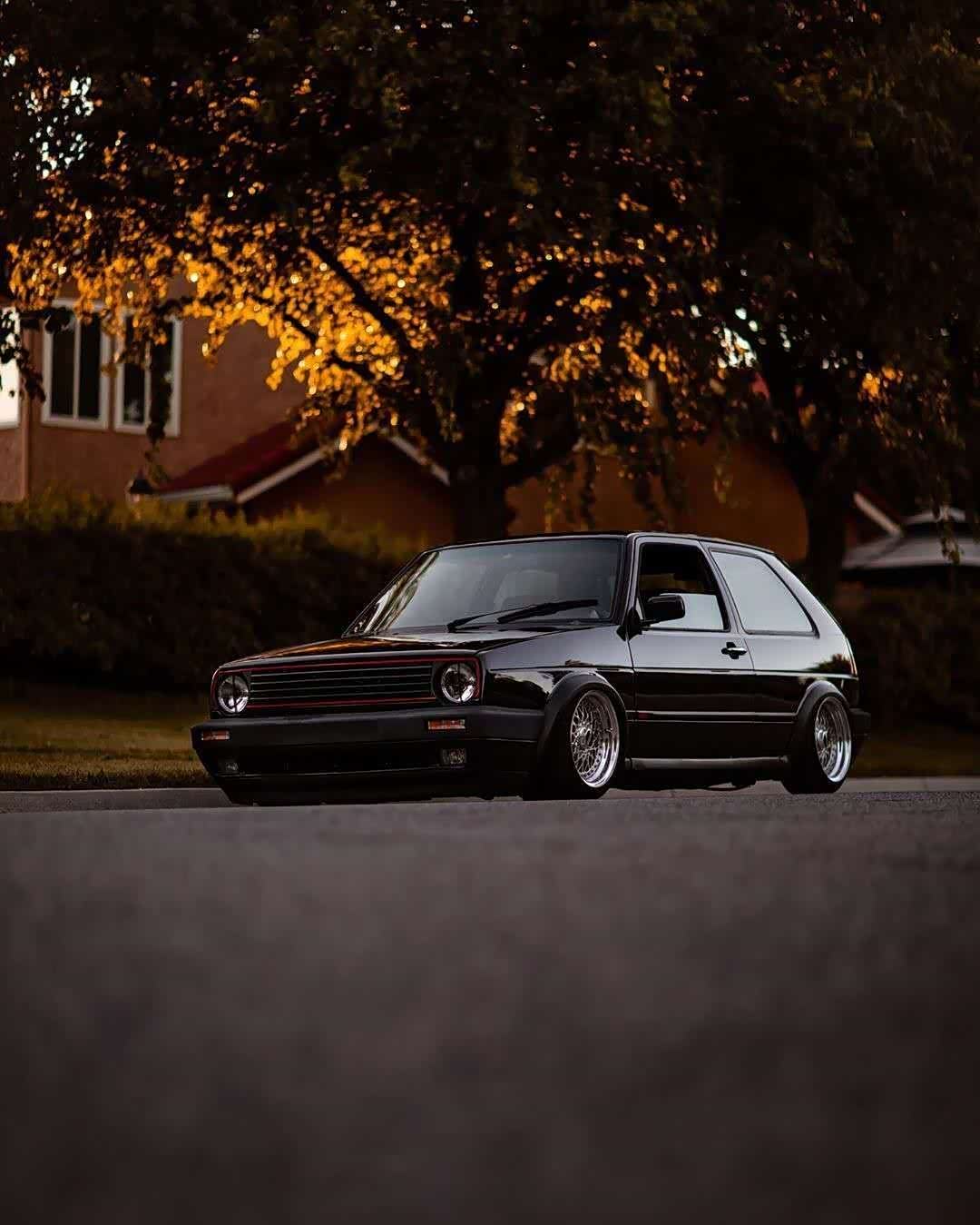 【图】迎着朝阳的golf mk2,经典小方盒改六缸._高尔论坛_汽车之家论坛