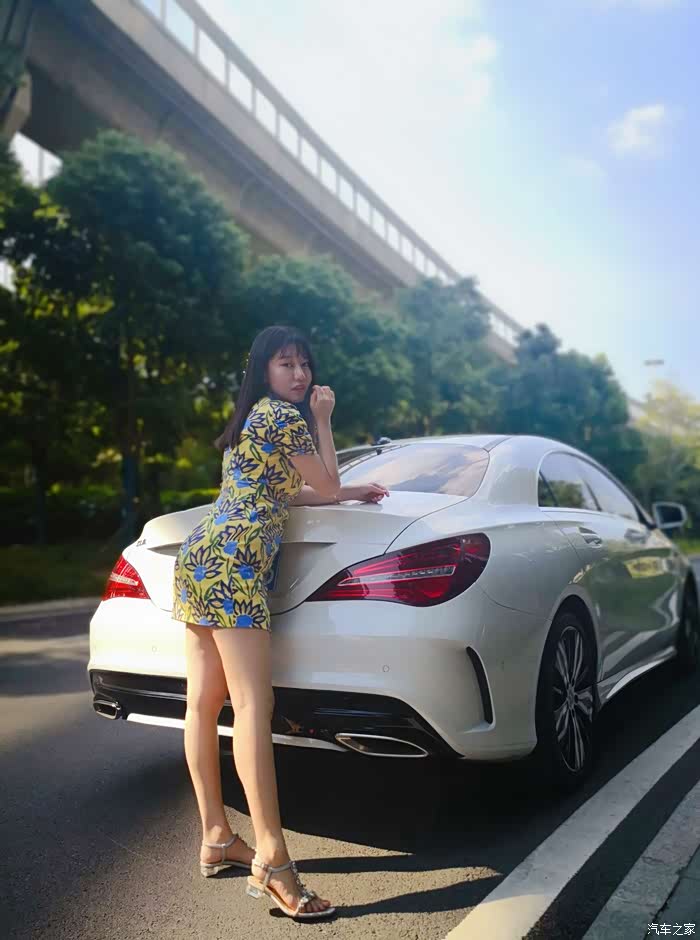 没有好命就自己做车模奔驰cla轿跑提车作业也是成长记录