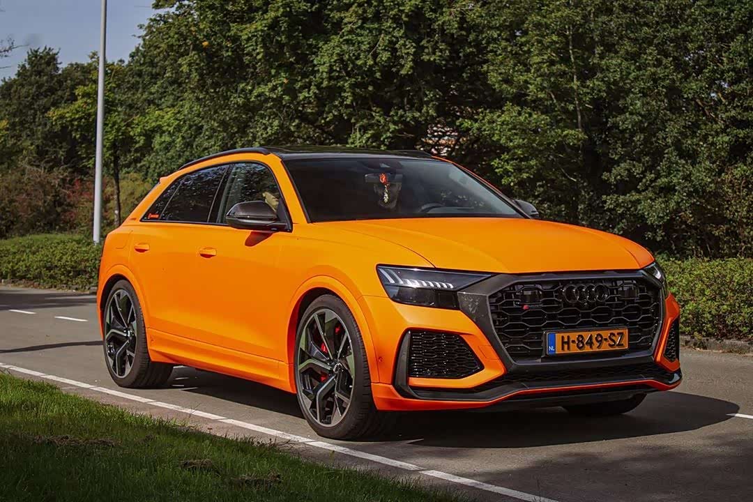 rs q8,这个哑光黄色,真是带感.