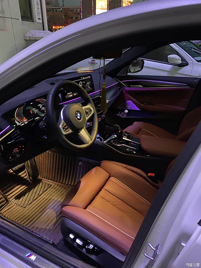 【图】21款五系分享一波激光大灯内饰篇_宝马5系论坛_汽车之家论坛