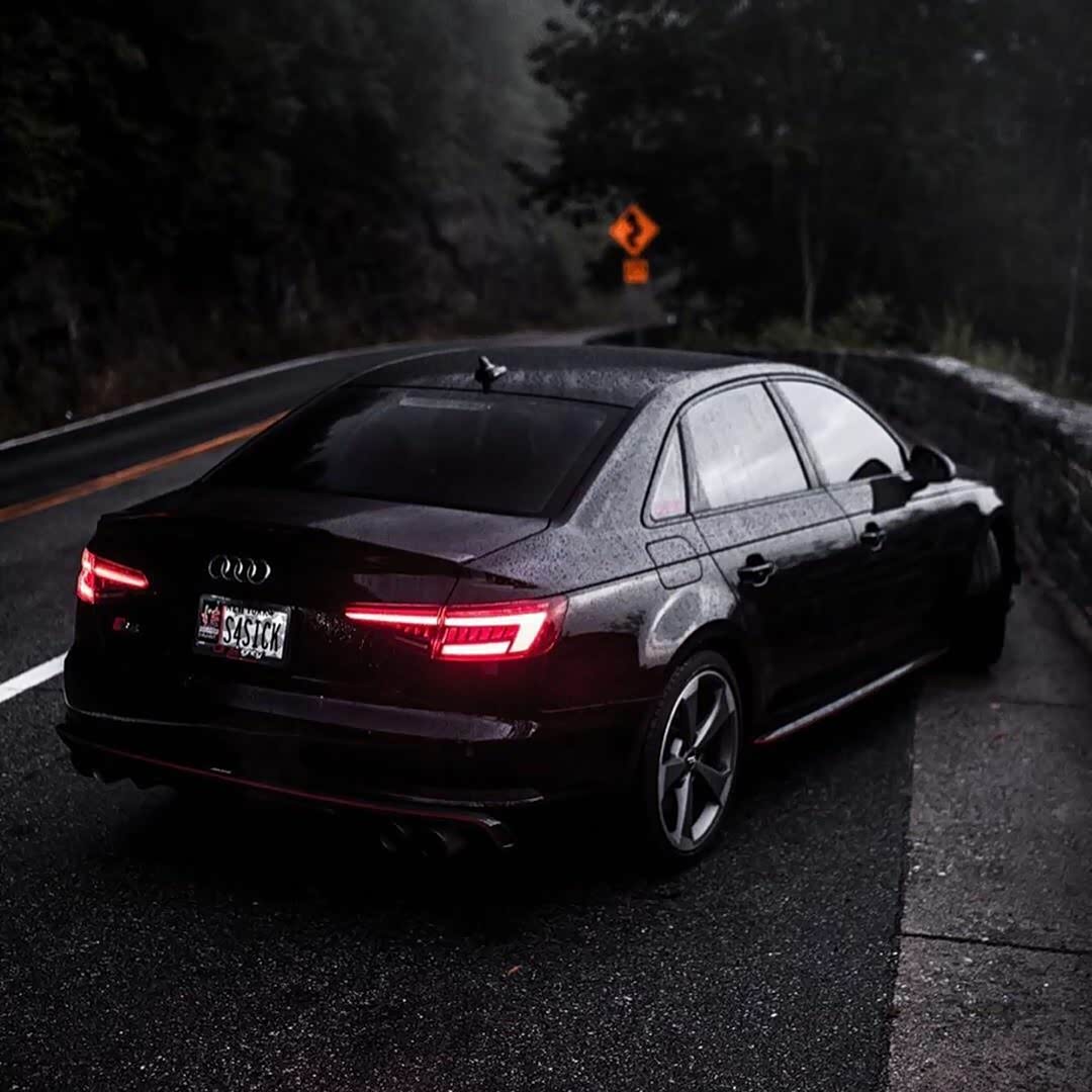 最帅最酷的红眼全黑奥迪s4