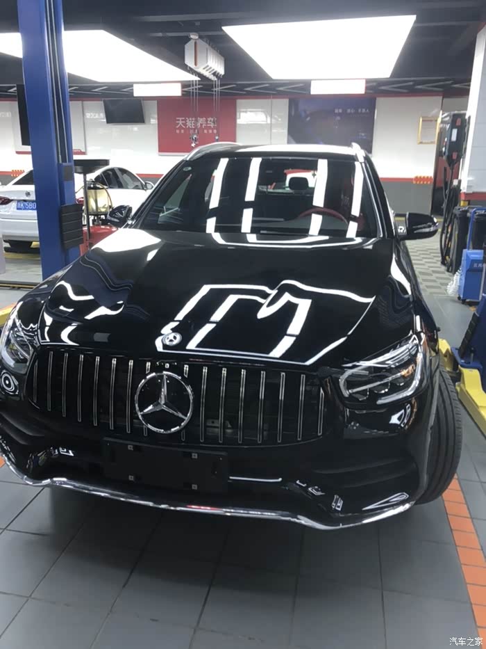 glc300动感前脸改成amg中网了