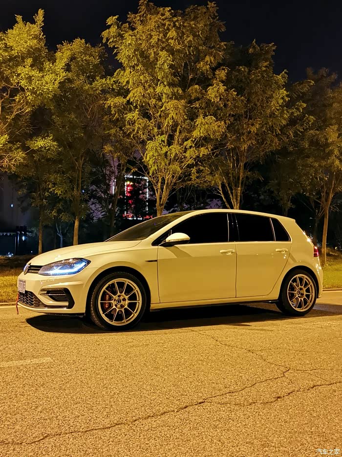 高尔夫7.5r-line改18寸轮毂,gti原厂排气