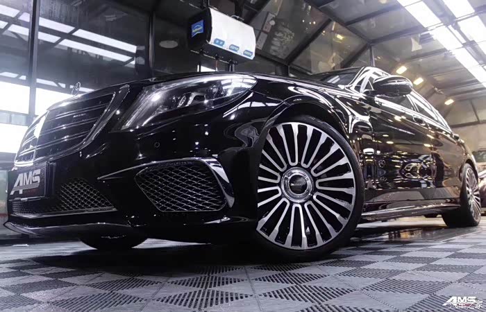 奔驰s级升级轮毂真的超级帅