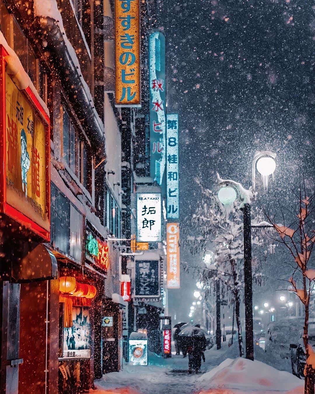 雪夜札幌 ,太梦幻了.
