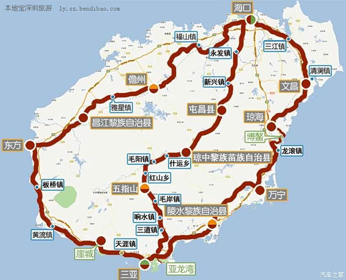 自驾环岛游海南国际旅游岛