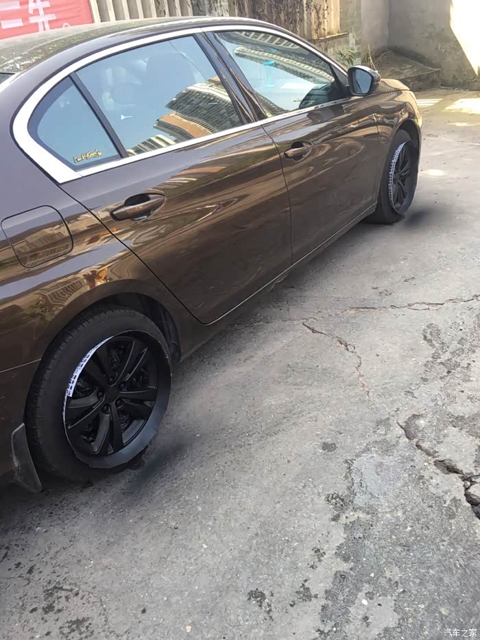 【图】忙活了一上午,自己亲手轮毂改色_标致408论坛_汽车之家论坛