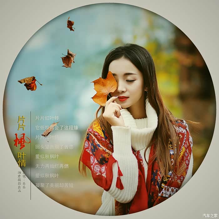 人像赏析片片枫叶情